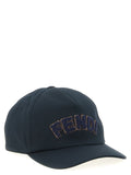 Fendi Blue Cotton Baseball Cap