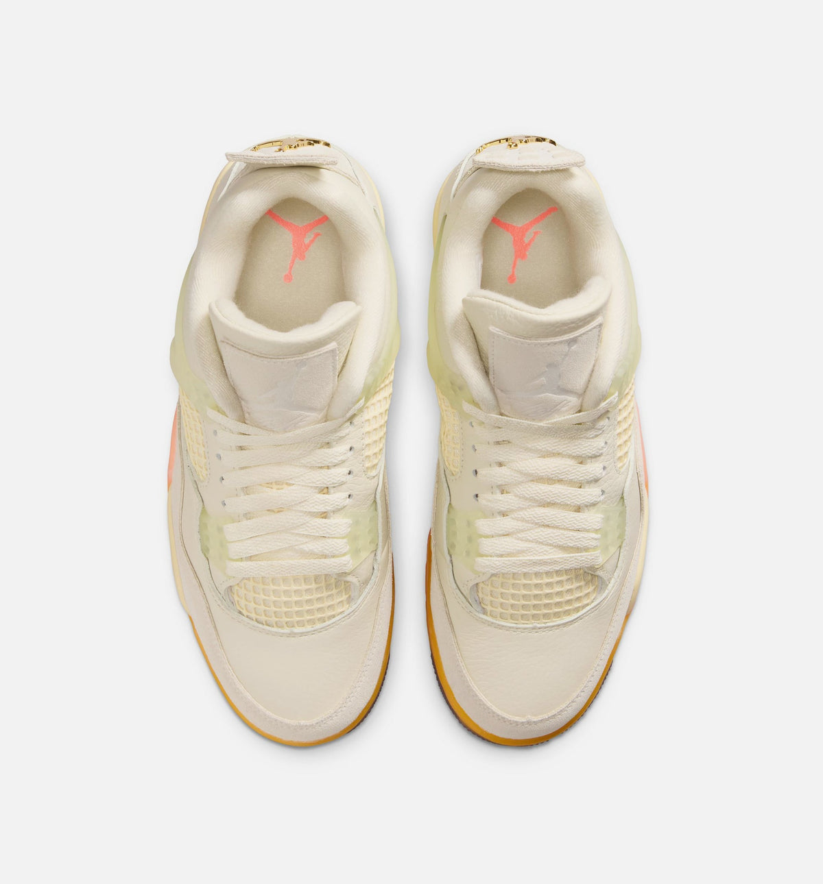 Air Jordan 4 Retro Birds of Paradise – Women's Lifestyle Shoe in Coconut Milk/Metallic Gold/Muslin/Bright Mango/Sundial/Black