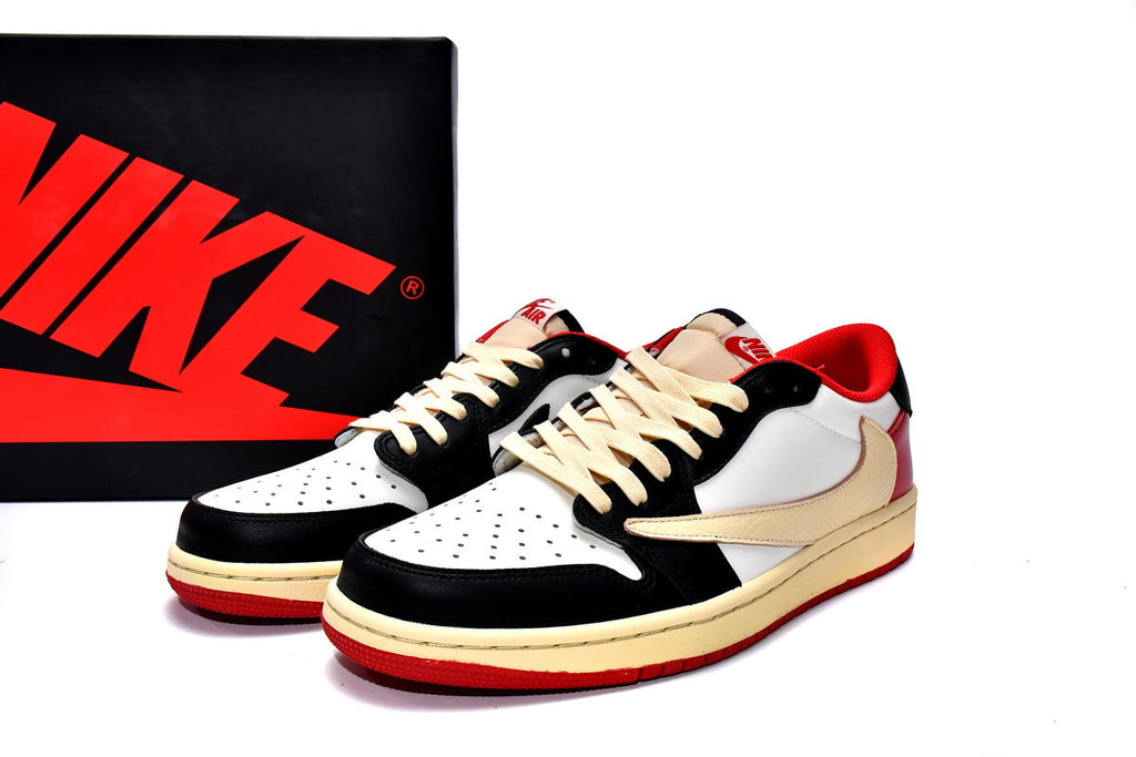 Travis Scott x Air Jordan 1 Low Black Red Reps Sneaker DM7866-166