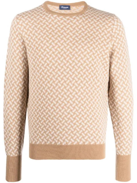 Drumohr Biscottino crew-neck cashmere jumper