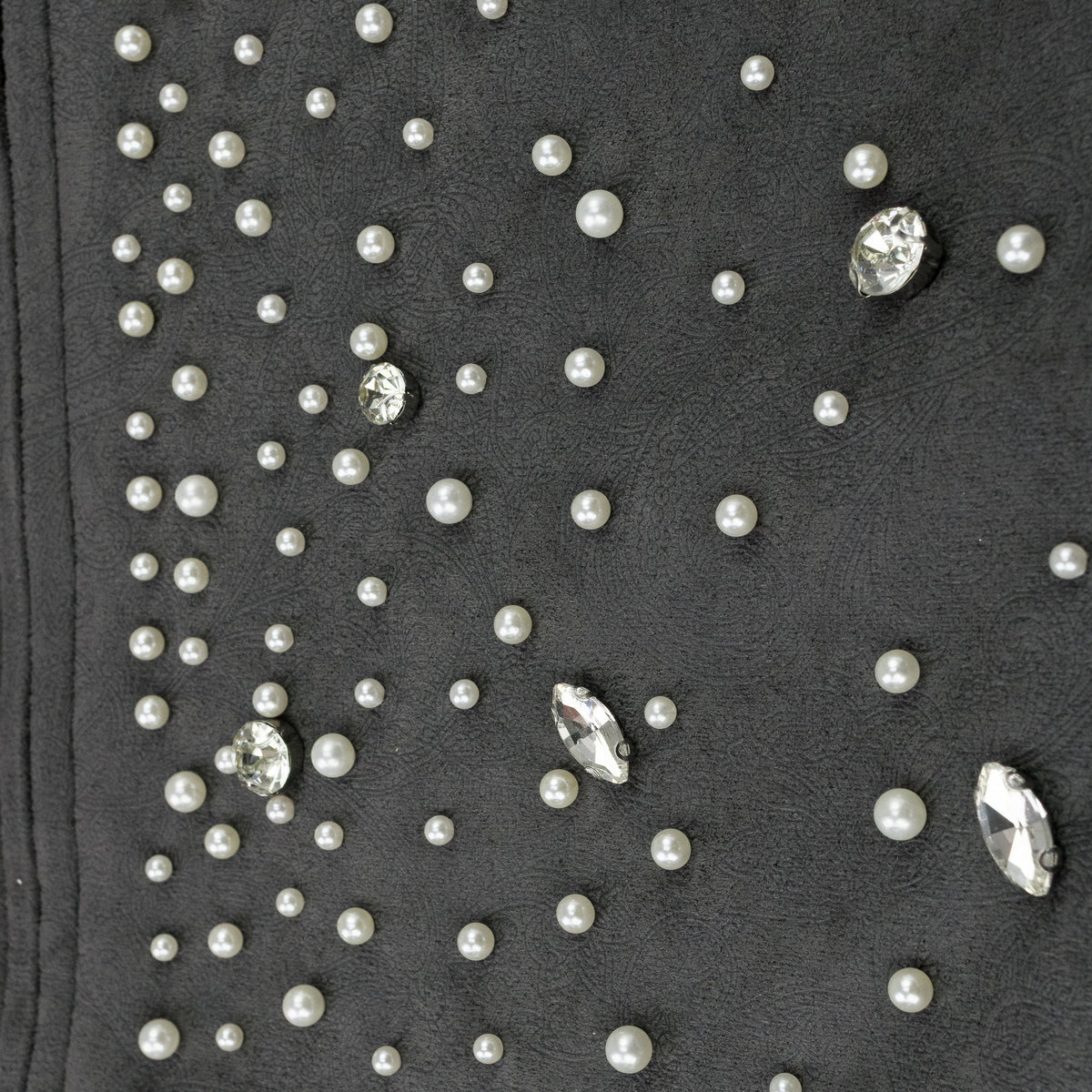 BLACK CASHEW BLOSSOM PEARL HOODIE