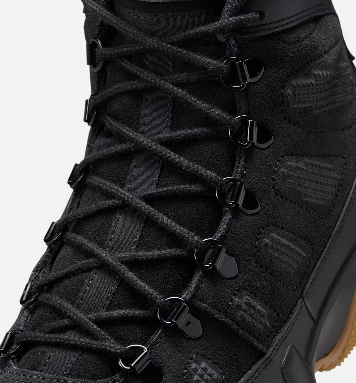 Air Jordan 9 Retro Men's Lifestyle Boots - Black/Black Gum/Light Brown
