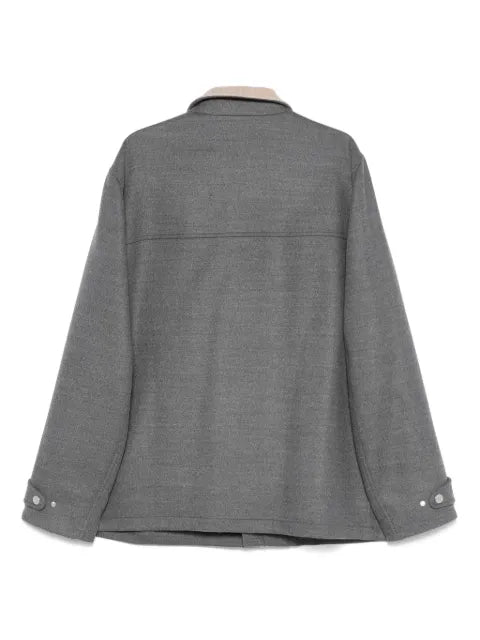 Brunello Cucinelli contrast-collar jacket