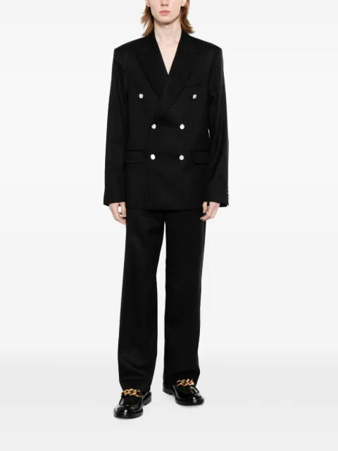 Casablanca geometric-jacquard single-breasted blazer