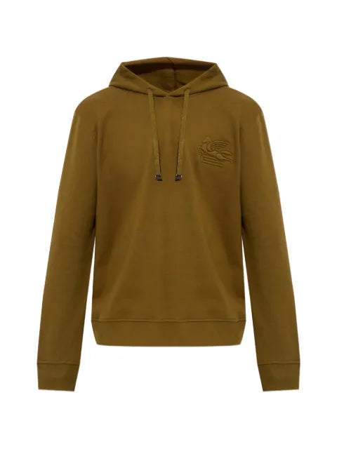 ETRO Pegaso-embroidered drawstring hoodie