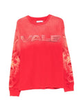 Vale graphic-print distressed sweater