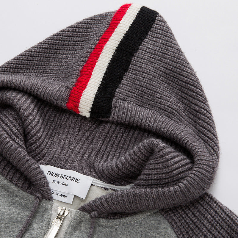 Classic Four-Bar Thickened Hoodie | Thom Browne