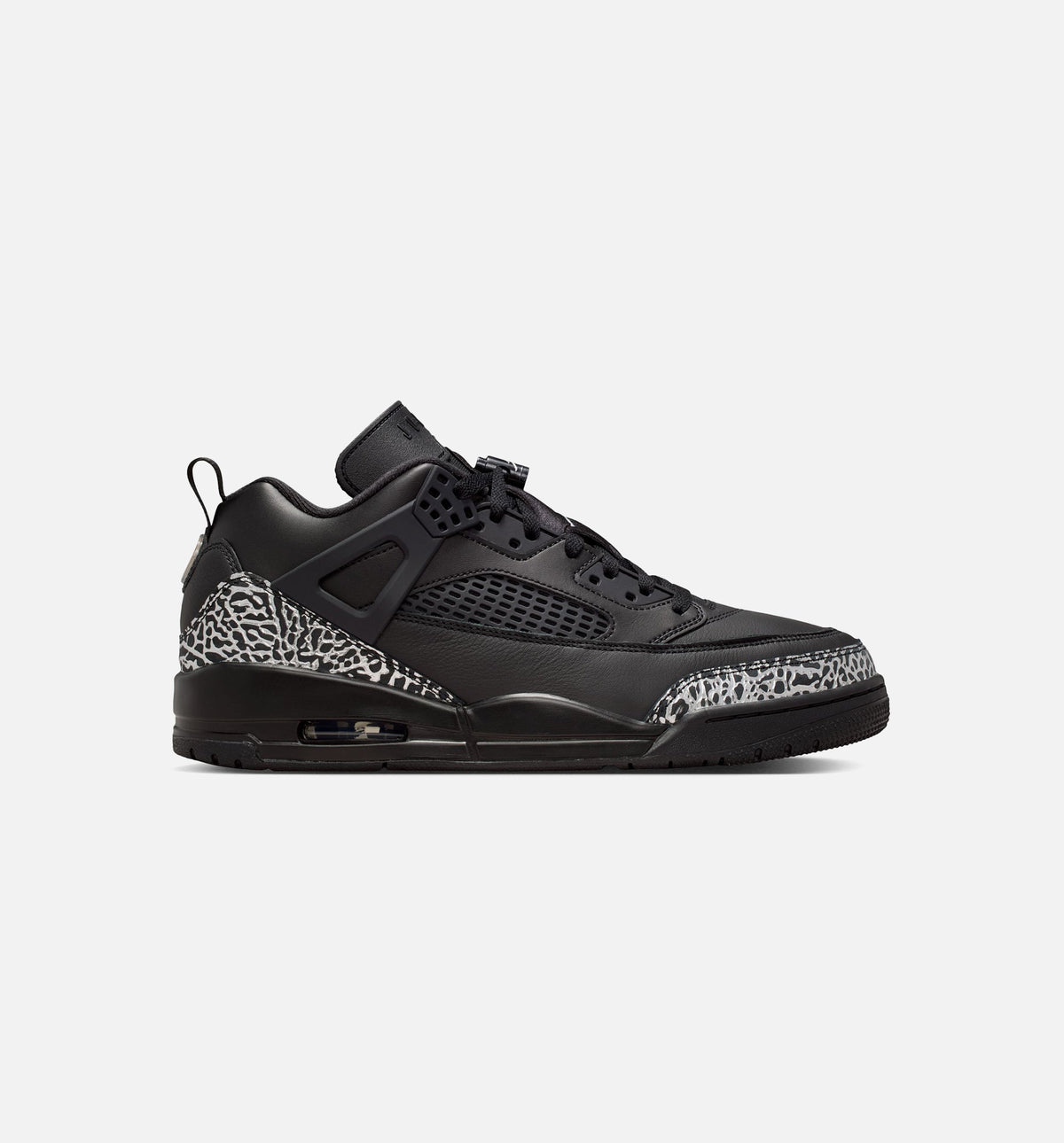 Spizike Low Men's Basketball Shoes - Black/Metallic Silver