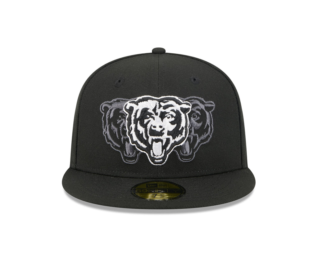 New Era 5950 Chicago Bears Tri Hit Fitted Hat