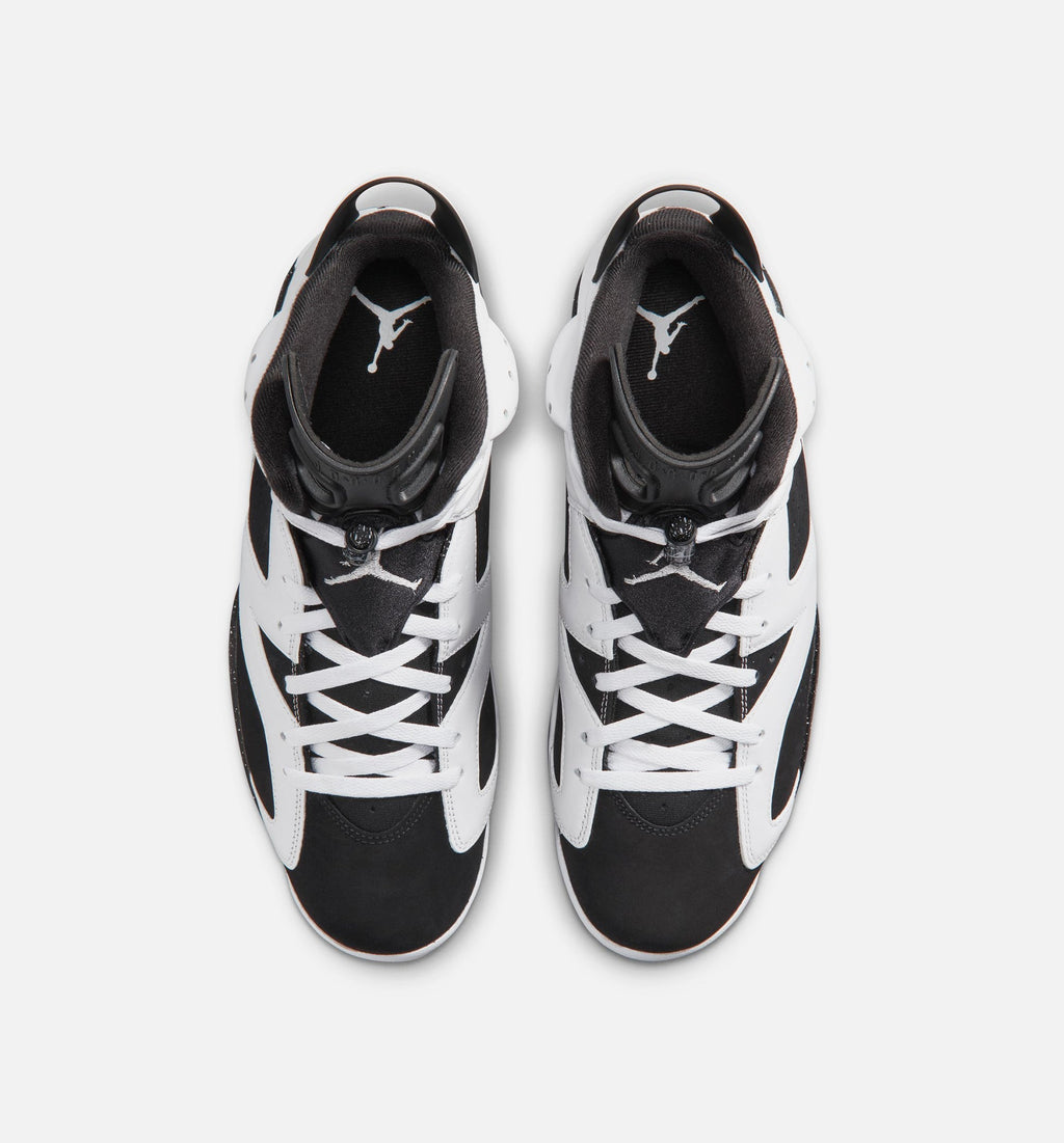 Air Jordan 6 Retro Black and White Men's Sneakers