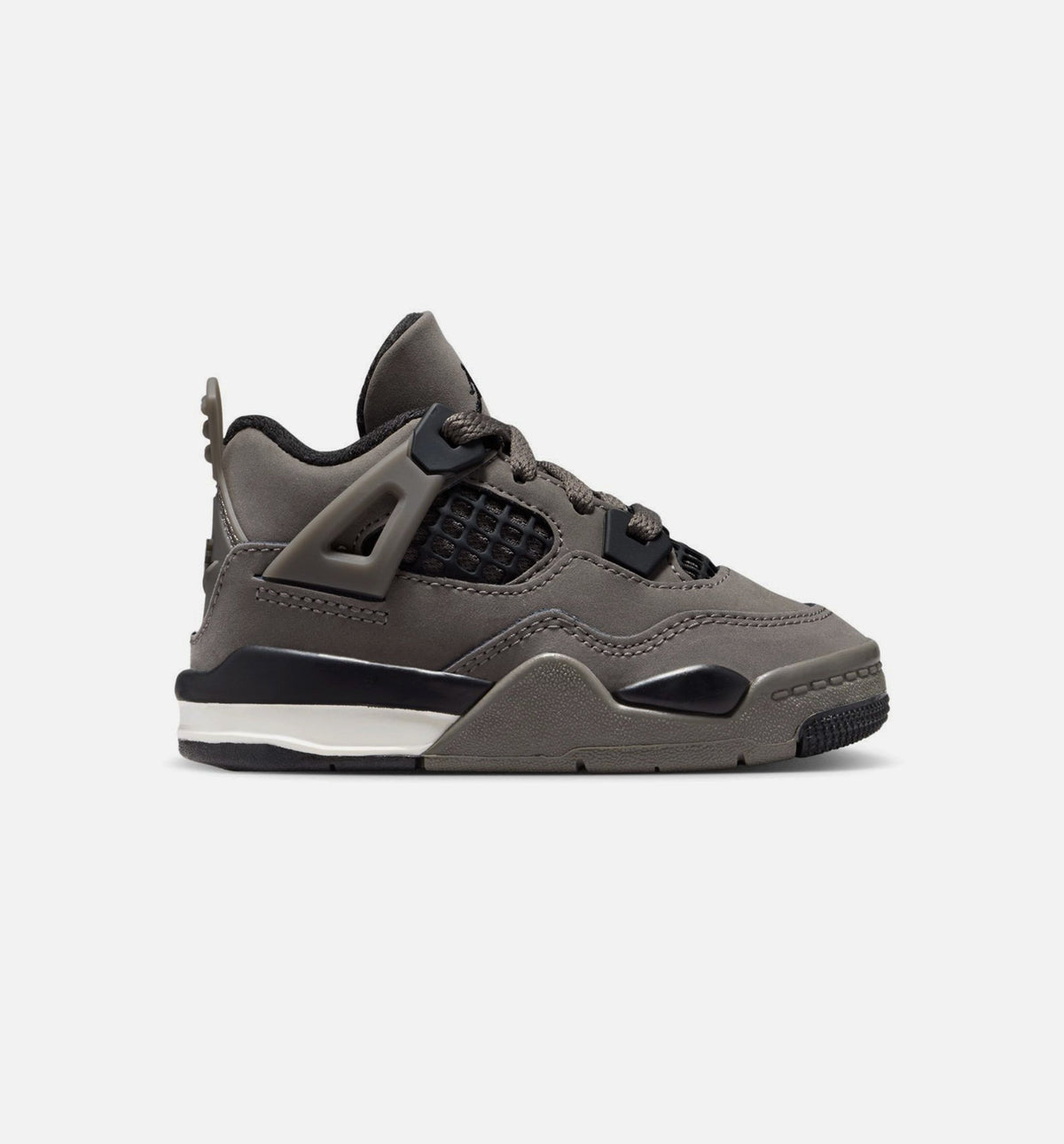Air Jordan 4 Retro Cave Stone and Black Infant/Toddler Sneakers