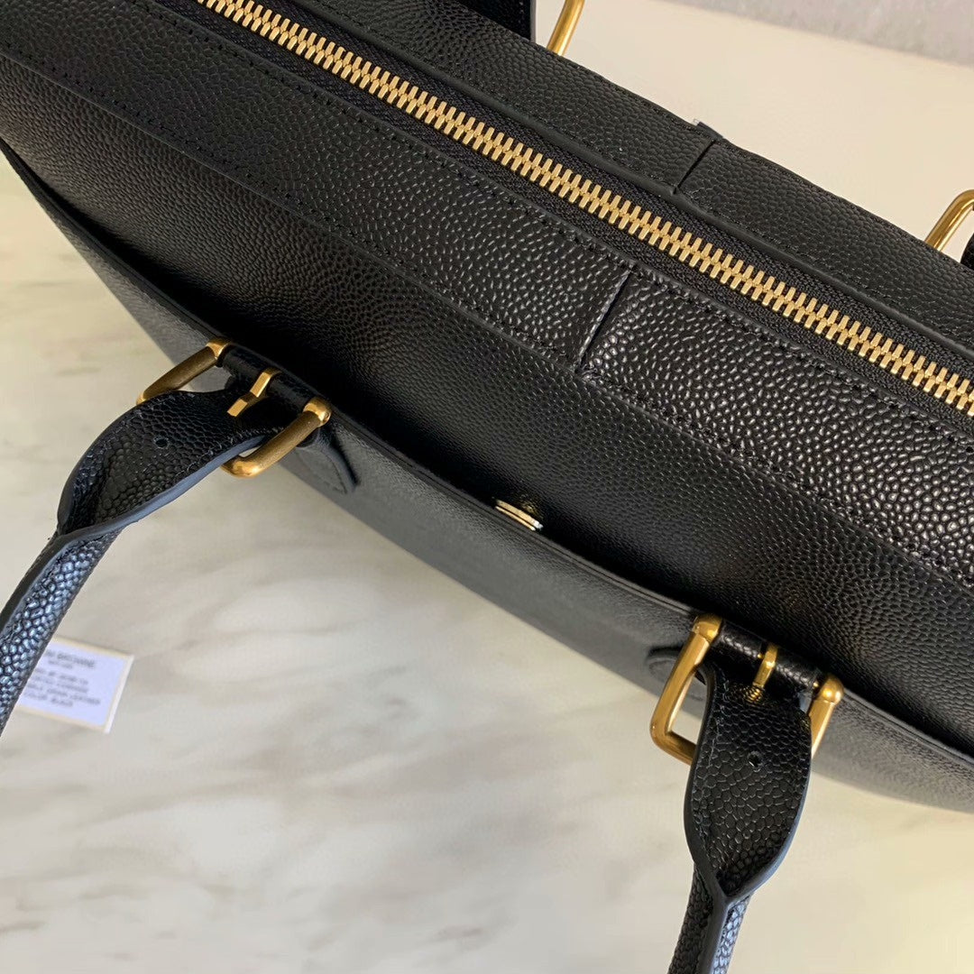 Cowhide briefcase