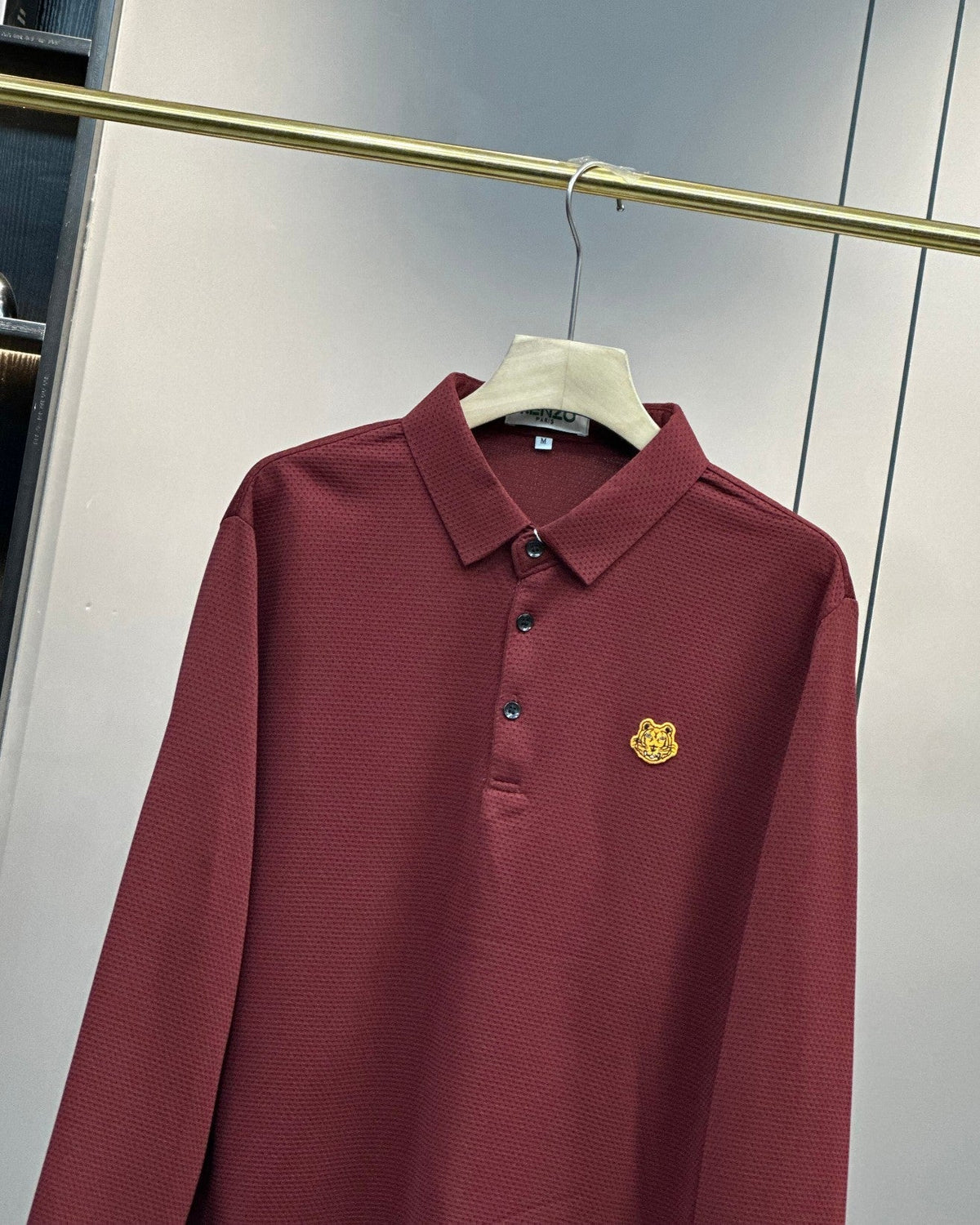 Kenzo Tiger Head Long Sleeve Polo Shirt – 2024SS – 2025 Collection