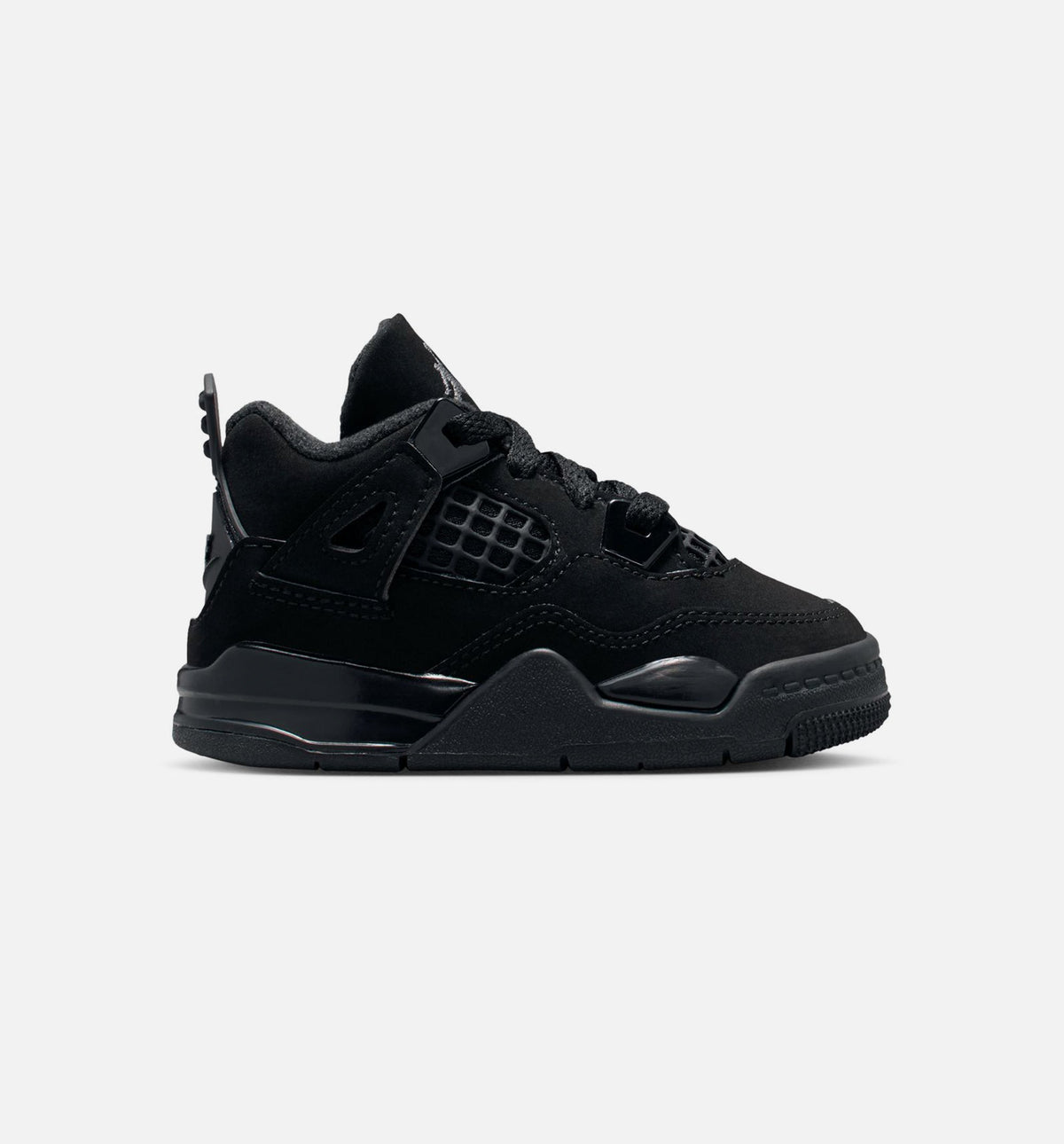 Air Jordan 4 Retro Black Cat Infant Sneakers - Black/Light Graphite