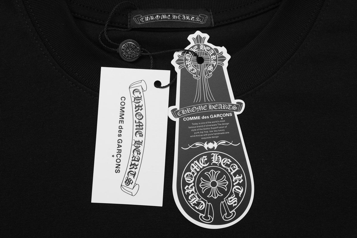 Chrome Hearts Rainbow Floral Cross Graphic T-Shirt
