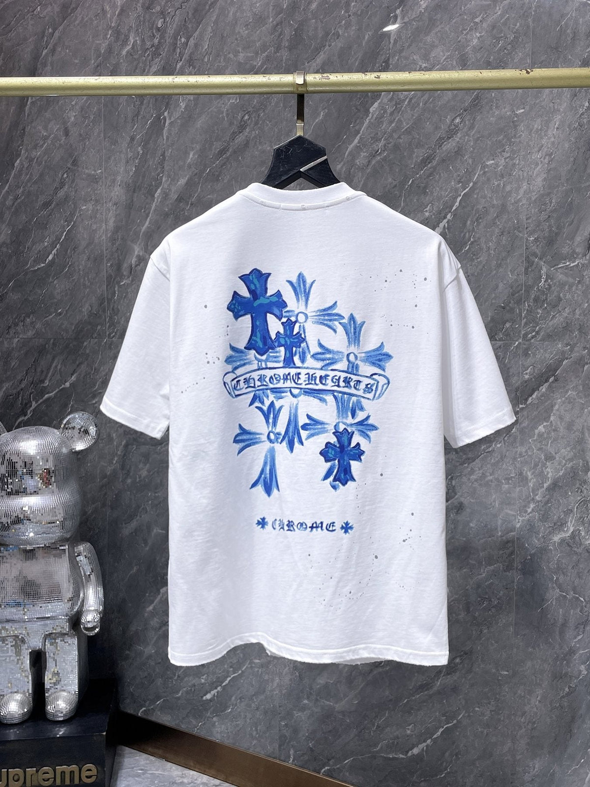 Chrome Hearts Cross Graffiti Graphic T-Shirt