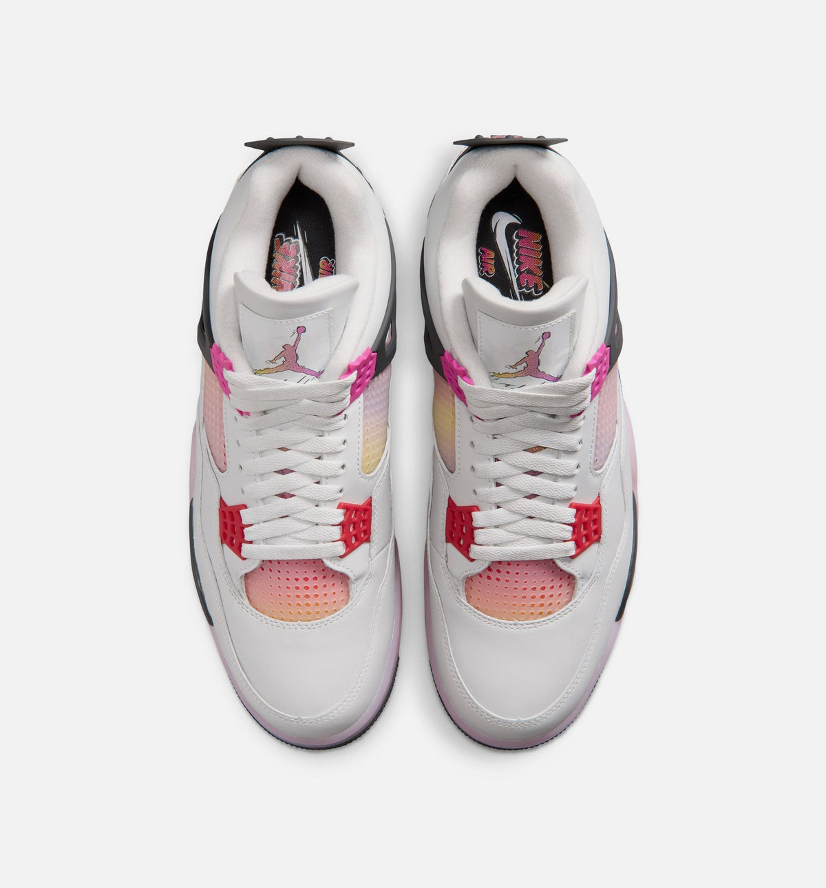 Air Jordan 4 Retro Comic Men's Lifestyle Shoe – Off White/Fire Pink/Anthracite