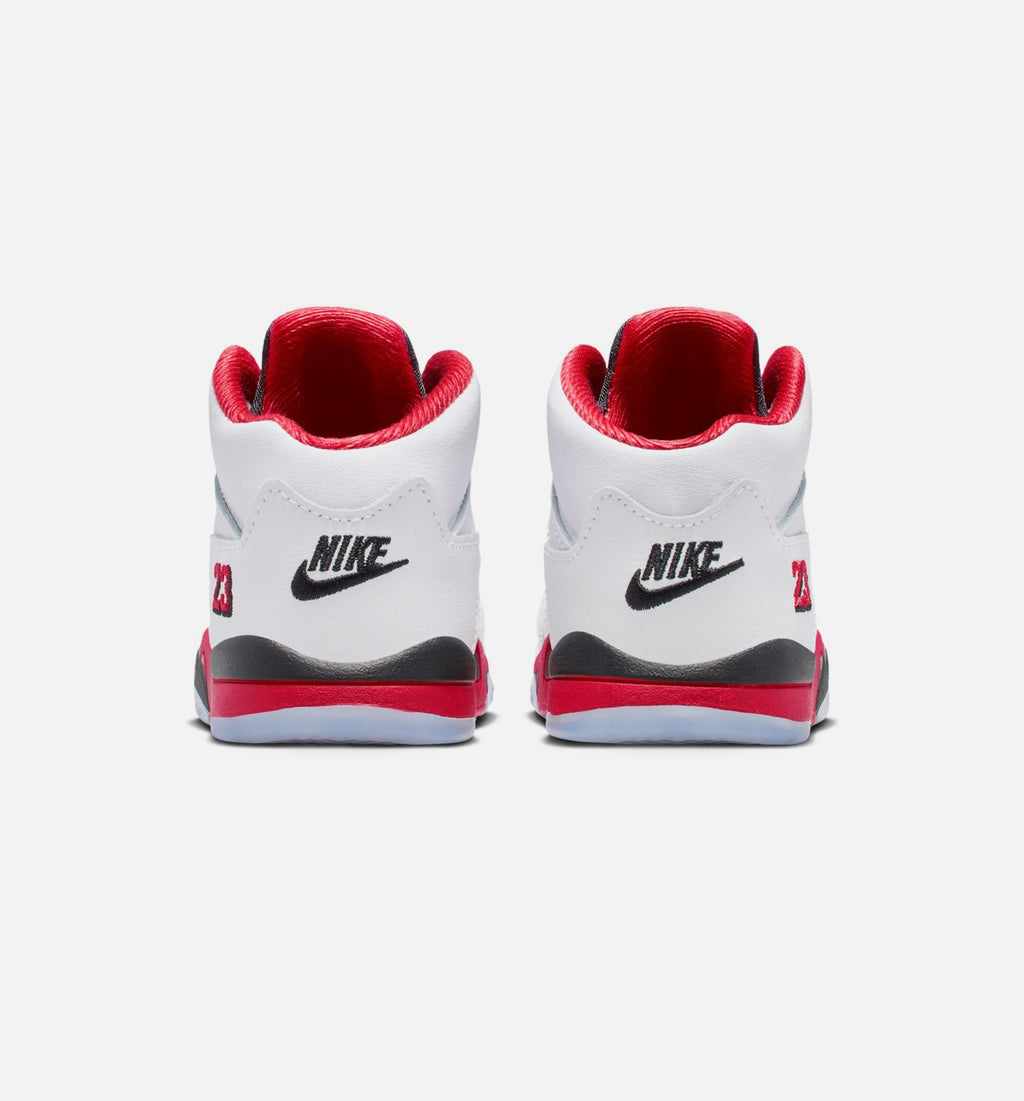 Air Jordan 5 Retro Fire Red Infant/Toddler – Fire Red/White