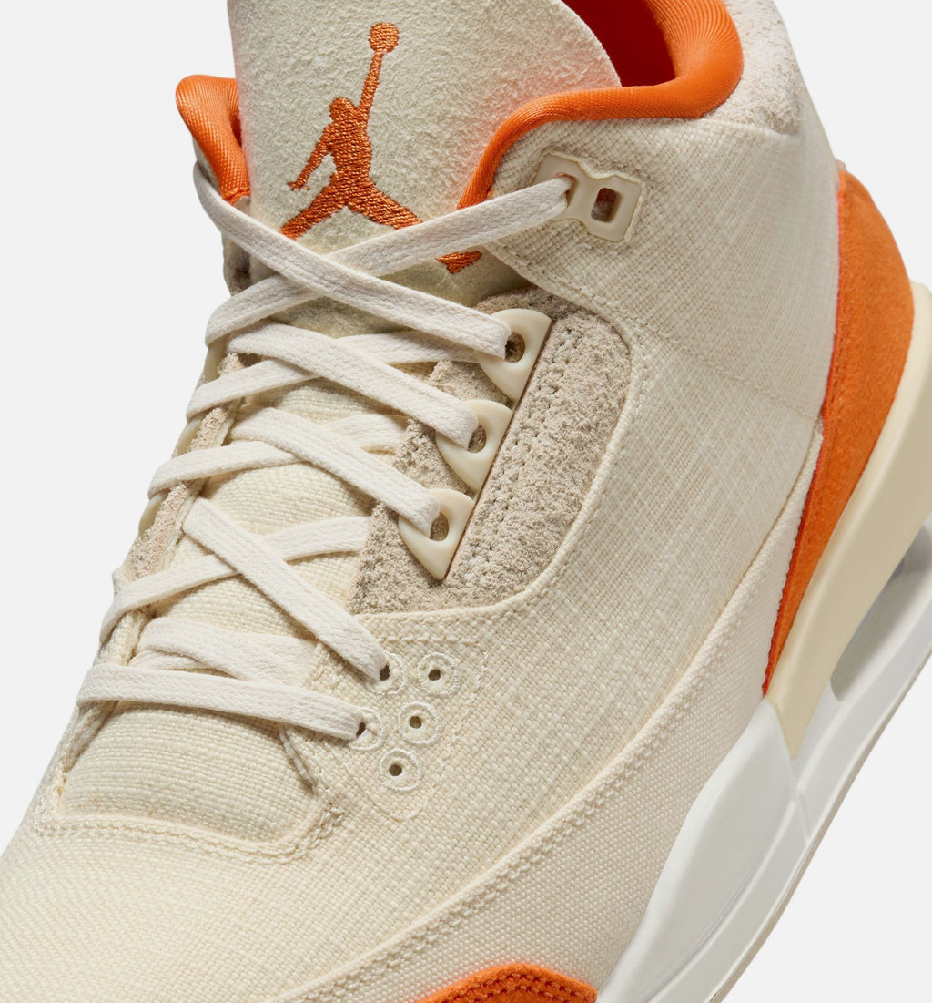 Air Jordan 3 Retro Starfish Women's Lifestyle Shoes - Fossil Grey/Starfish/Sail