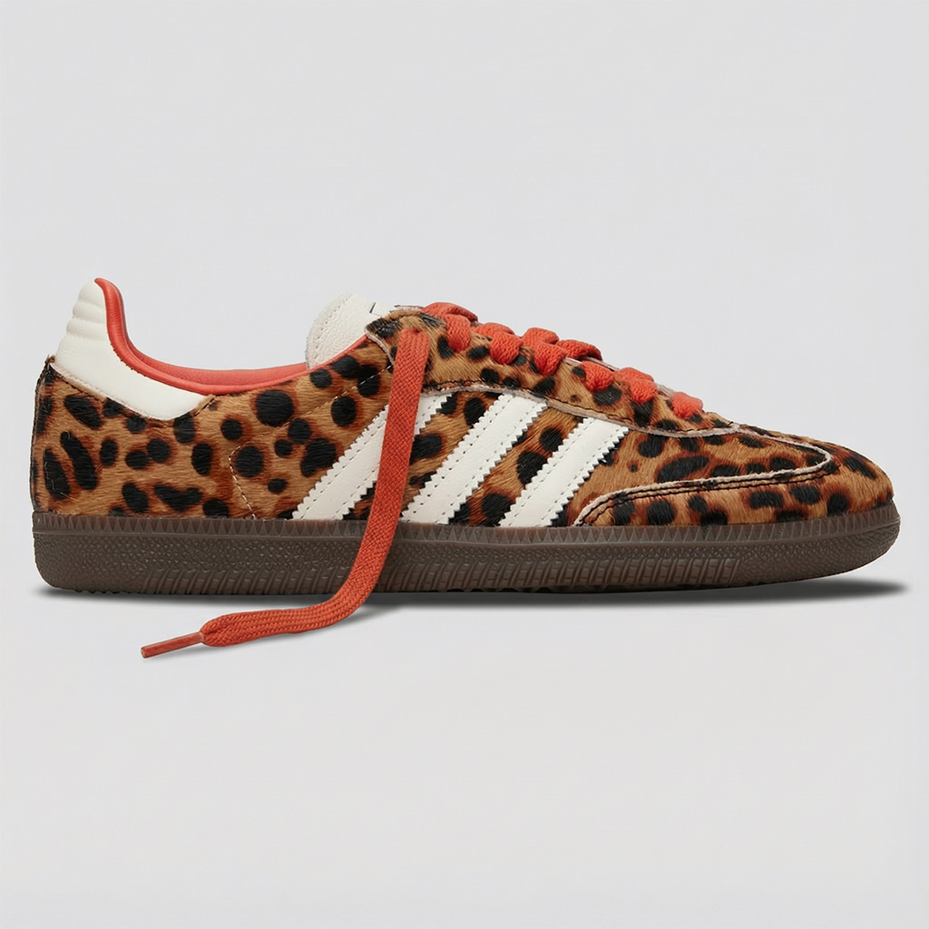 adidas Samba OG Red Leopard Women's