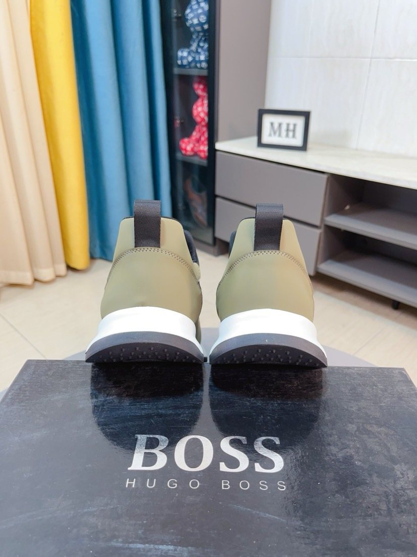 BOSS Ribbed Slip-On Sneakers