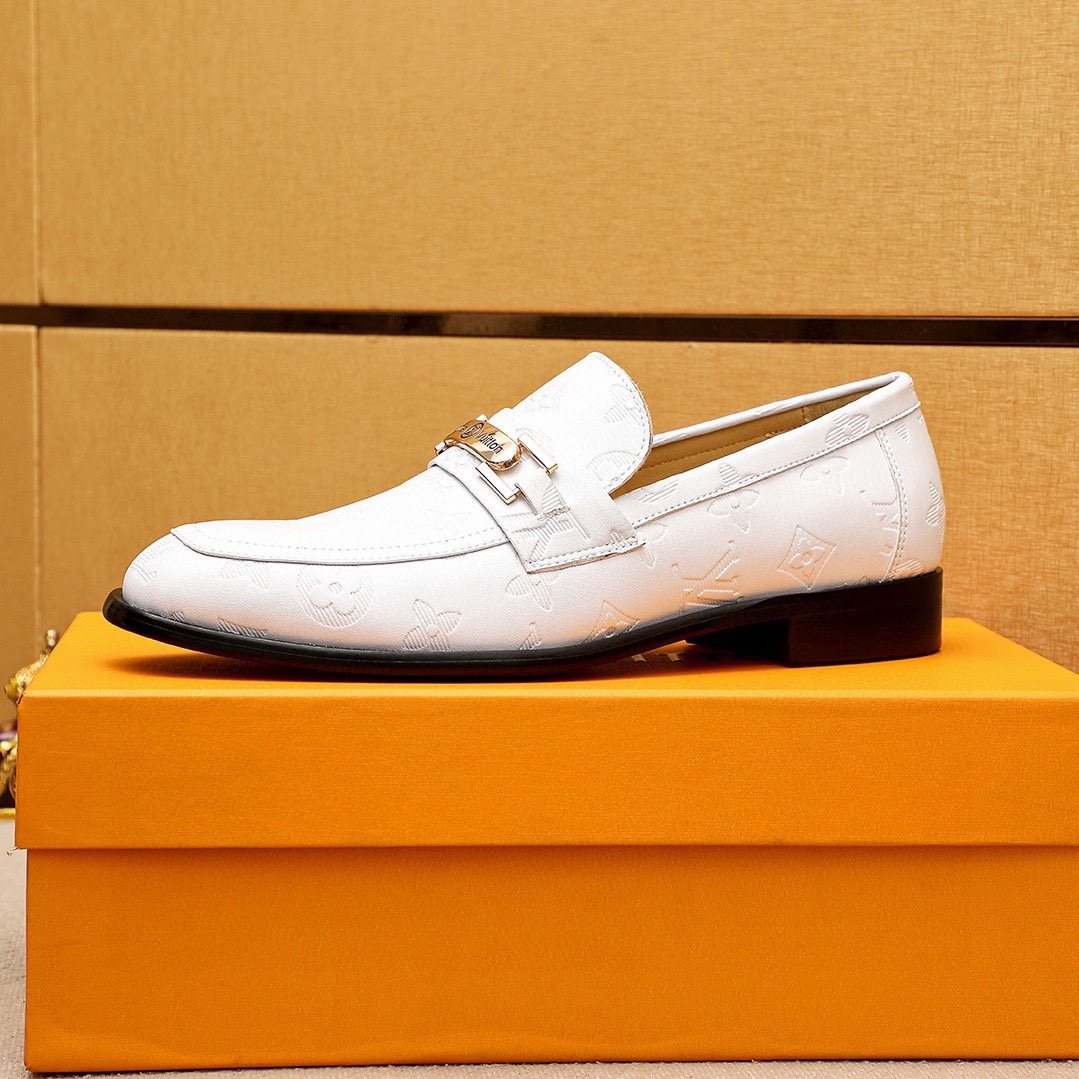 Louis Vuitton Textured Hardware Loafers