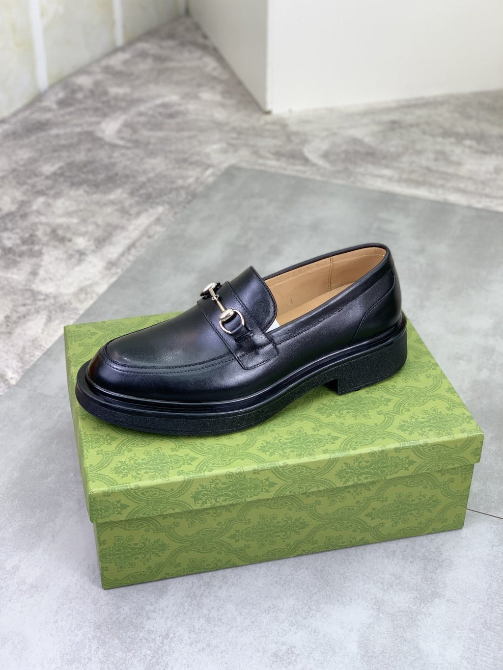 Gucci Men's Metal-Bit Loafers