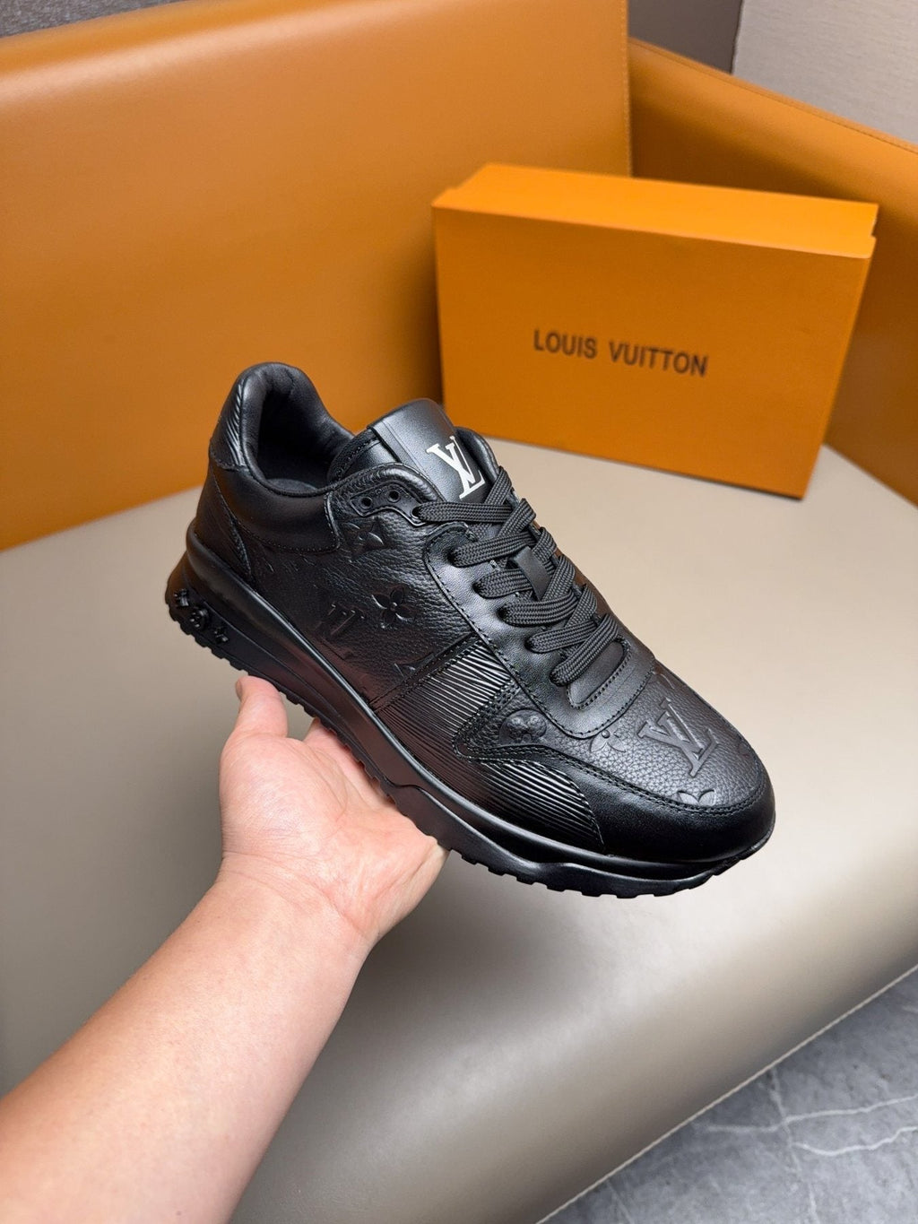 Louis Vuitton Embossed Low-Top Sneakers - Rubber Outsole