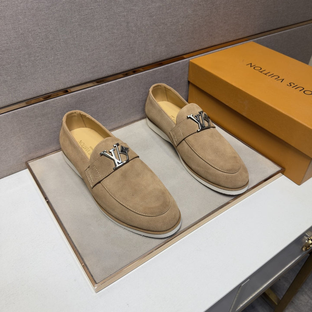 Louis Vuitton Metal-Accent Slip-On Loafers